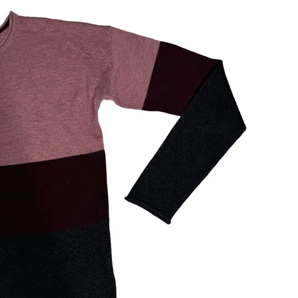 Smartwool Size XS Women's Shadow Pine Crew Sweater Pink Gray Colorblock - Picture 2 of 13